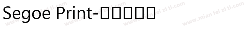 Segoe Print字体转换